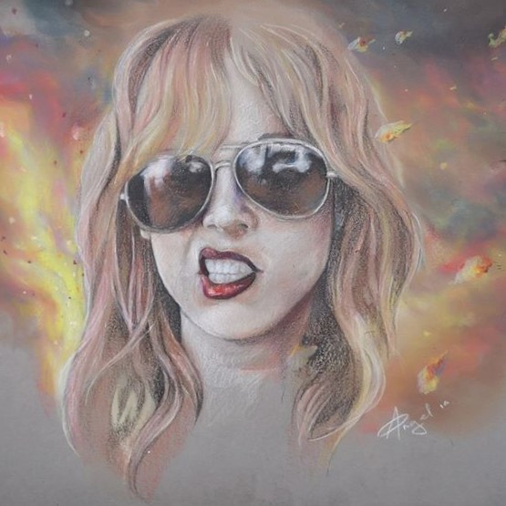 Lzzy Hale of Halestorm - drawing by Angel Illustrations